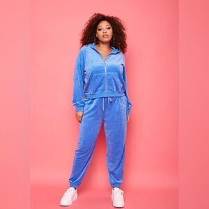 Juicy Couture x Forever 21 Bling Rhinestone Velour Joggers